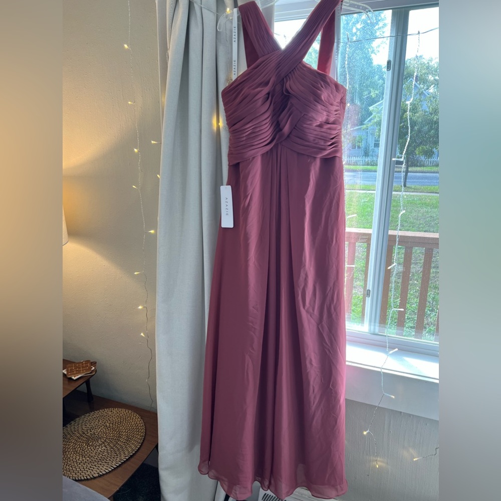 Azazie brisdesmaid dress! NWT. The style is Kaleigh and color is Desert Rose.